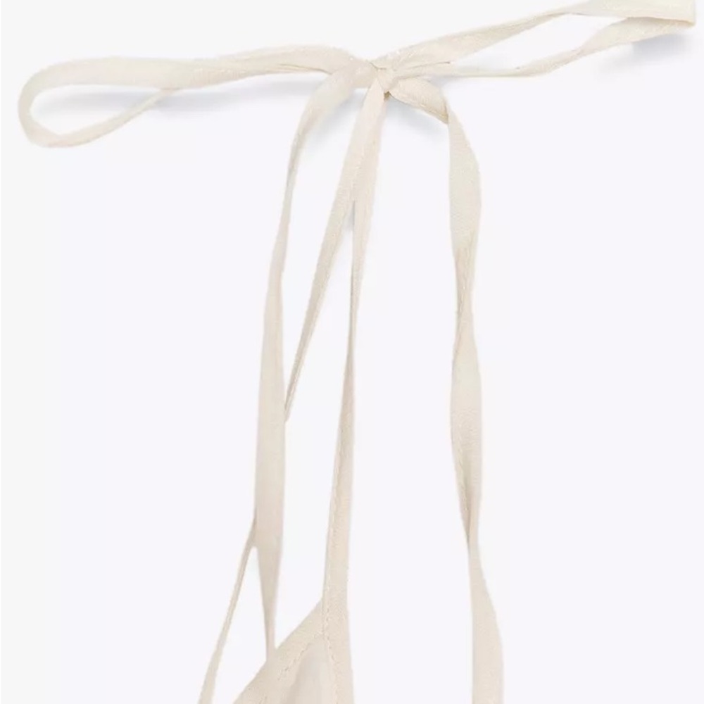 NET ZARA 100% RAMIE PRINT DRESS ZW COLLECTION - Picture 14 of 15